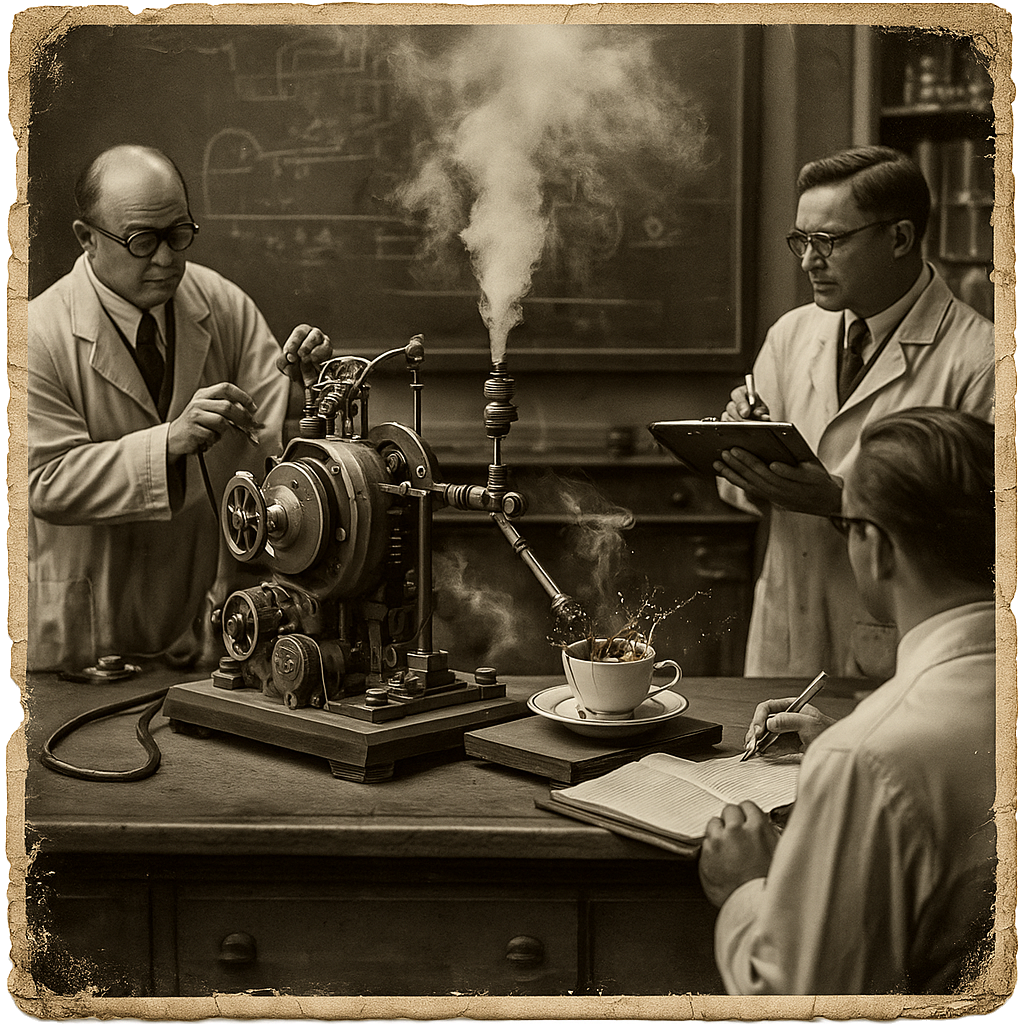 Automatic Coffee Stirring Machine (Steam Powered)